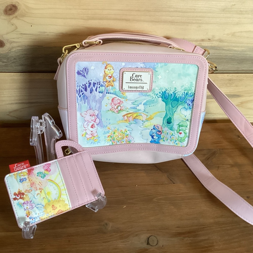 Loungefly Care Bears Bag with Cardholder